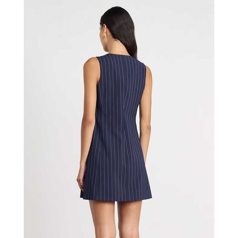 JAG Gia Pinstripe Asymm Dress image number 1